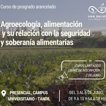 CURSO DE POSGRADO AGROECOLOGÍA - FCV UNCPBA
