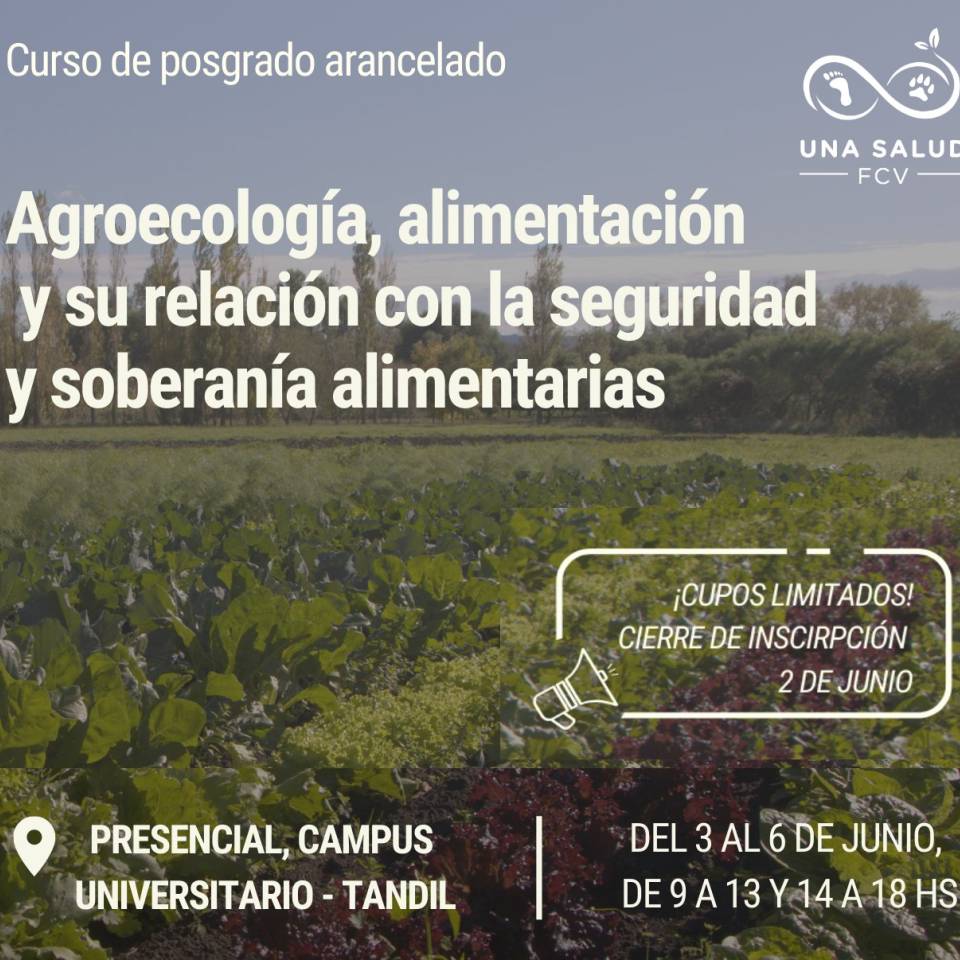 CURSO DE POSGRADO AGROECOLOGÍA - FCV UNCPBA